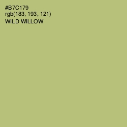 #B7C179 - Wild Willow Color Image